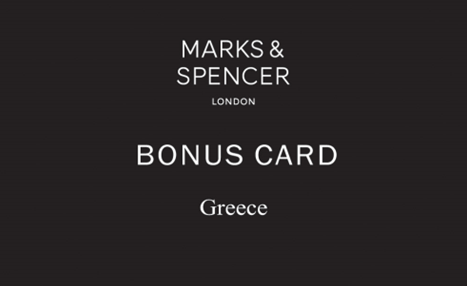 Marks & Spencer Bonus Card Front