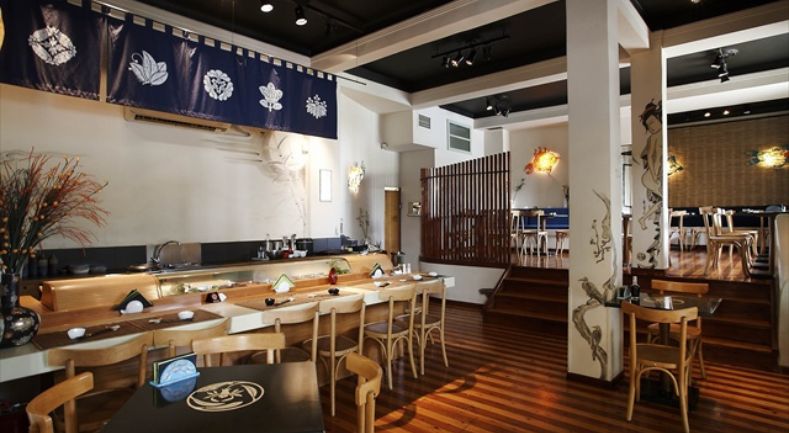 the Sushi bar banner